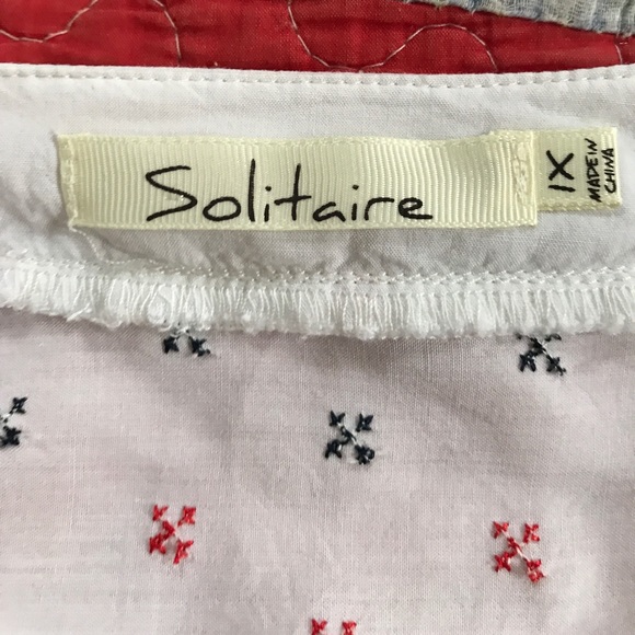 White Boho Embroidered Top Long Sleeve Size 1X - Picture 7 of 12